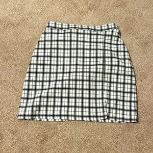 Checkered Hollister Mini Pencil Skirt